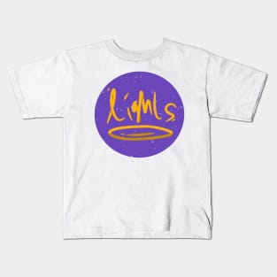 LIGHTS text art Kids T-Shirt